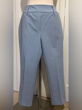 2 for $25 JL Atelier Cropped Dress Pants Soft Stretchy Light Blue SZ Large NWOT